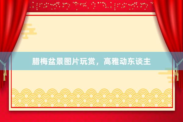 腊梅盆景图片玩赏，高雅动东谈主